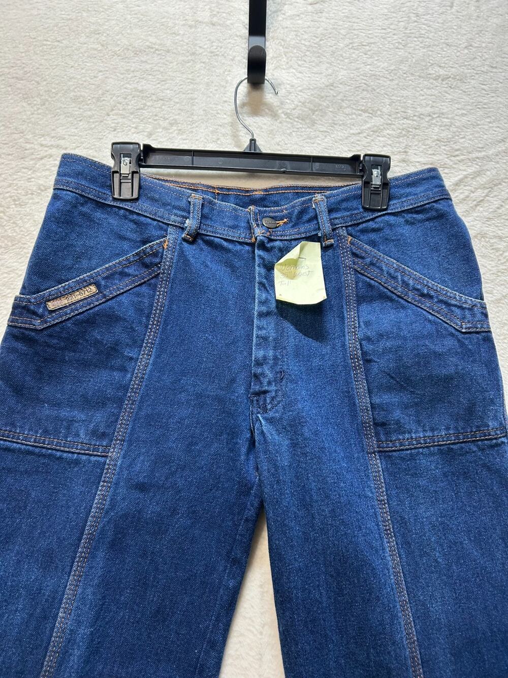 St Leger Bullitt Vintage 70s Womens 35 Tall Elephant Bell Bottom Jeans